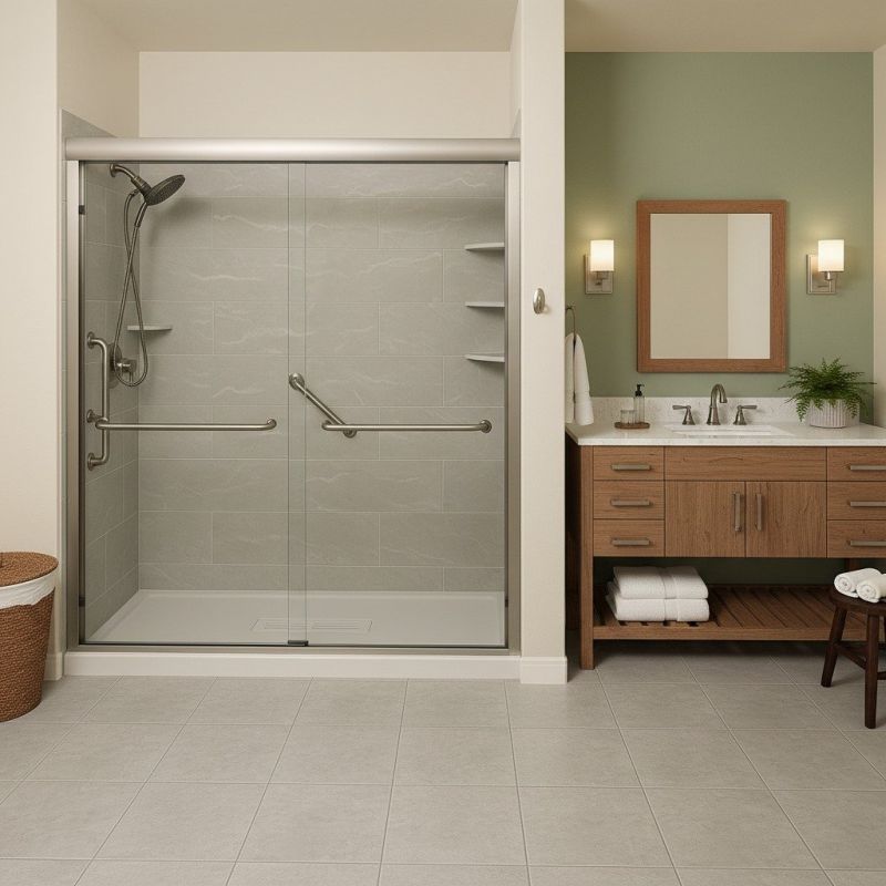 Walk In Shower Installation detail