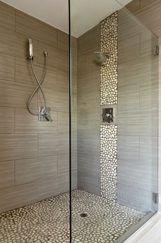 Shower with Custom Tile Work